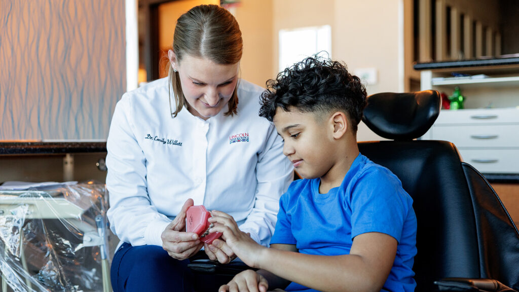 Dr. Willett with patient